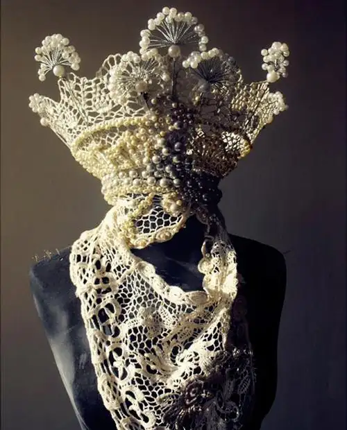 00:59:57拜占庭时期风格珍珠蕾丝女子头饰中世纪拜占庭都铎王朝文艺