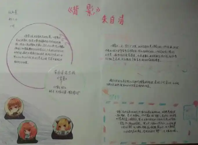 关于朱自清背影的手抄报关于孝的手抄报