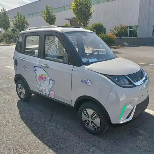 老头乐电动五四轮年人代步车家用小型全封闭女士带娃新能源电轿