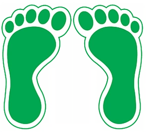 脚丫地贴免抠素材