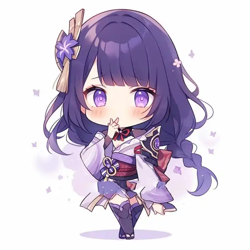 原神头像 | q版·雷电将军 我的雷电将军不可能这么可爱.