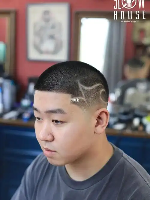 美式短寸美式圆寸男生寸头造型