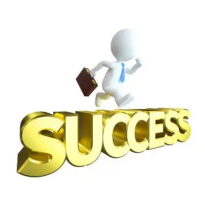 工作的成功企业家3d小人png素材卡通手绘扁平风商务人士原创素材扁平