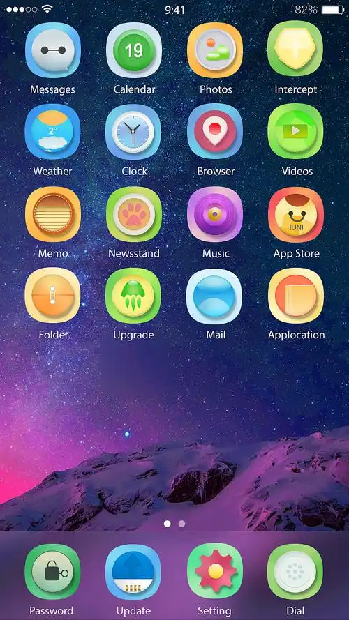 iphone6手机主题图标