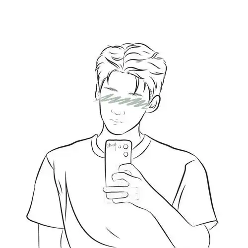 爱豆线稿白敬亭