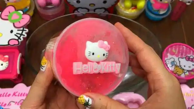 凯蒂猫系列水晶泥混捏无硼砂史莱姆,少女心满满,美美哒