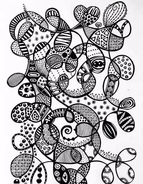 凰村学校小付老师美术课堂—《手绘线条的图像表现》