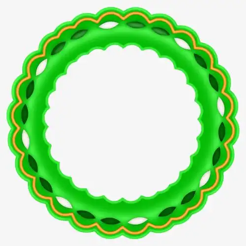 手绘圆形装饰图案