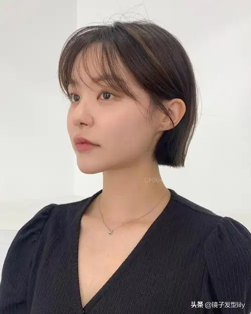 波波头短发发型图片烫发,波波短发这样烫,美死了,好评100% - 冷求网