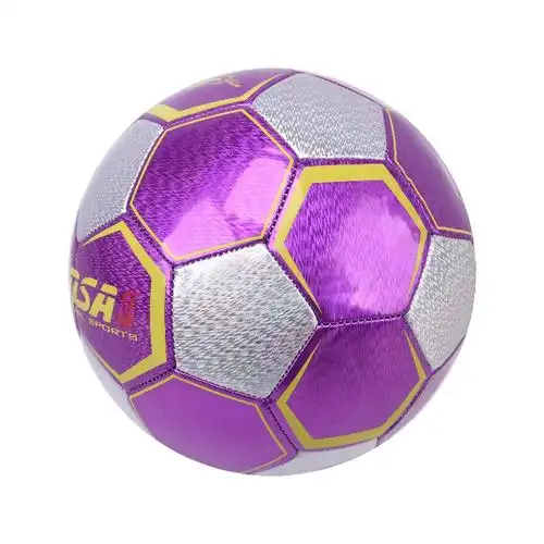 三号足球3号银紫色pvc皮儿童男女幼儿园小孩学生教学训练银红 - 沈寒