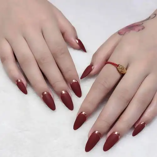 30款欧美风尖形甲,超显手长