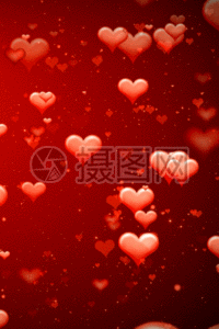 红色爱心婚礼庆典h5动态背景图片
