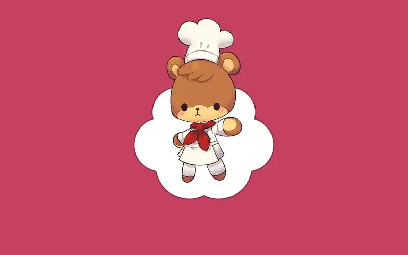小熊料理 可爱卡通简约宽屏壁纸(2)