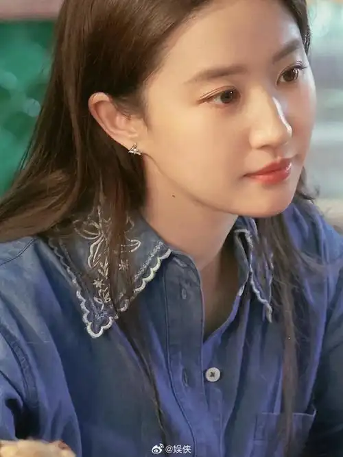 刘亦菲玫瑰故事高马尾造型