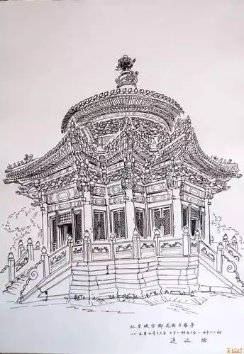 欣赏|建筑:太庙速写「兰州画室微课堂」