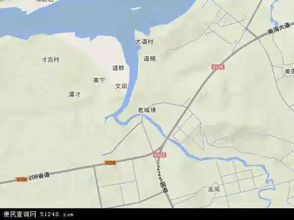 老城镇地图 - 老城镇卫星地图 - 老城镇高清航拍地图