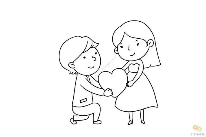 为爱传递简笔画