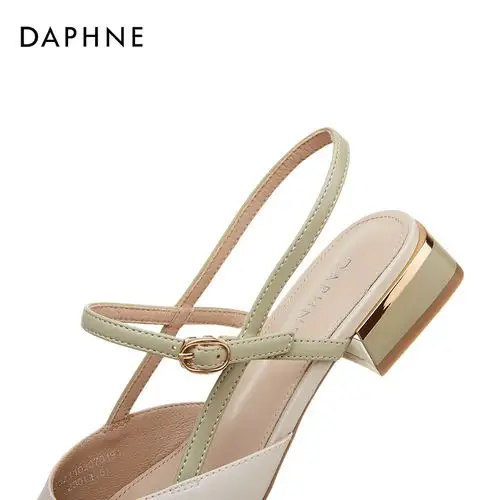 达芙妮平底包头凉鞋仙女2021新款夏季一字扣带时装凉鞋