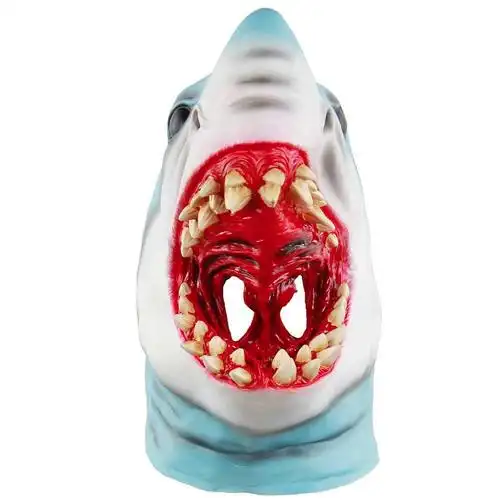 200pcs/lot shark overhead full face mask hallowe