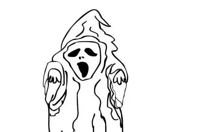 万圣节恐怖鬼怪简笔画鬼魂的简笔画怎么画世界上最恐怖的鬼简笔画可怕