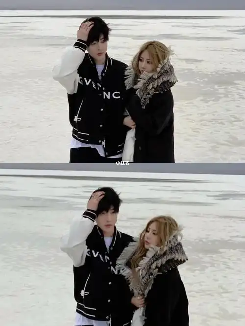 茶卡盐湖|冷到只能躲男朋友怀里拍照的一天_男朋友_裙子_景点_茶卡