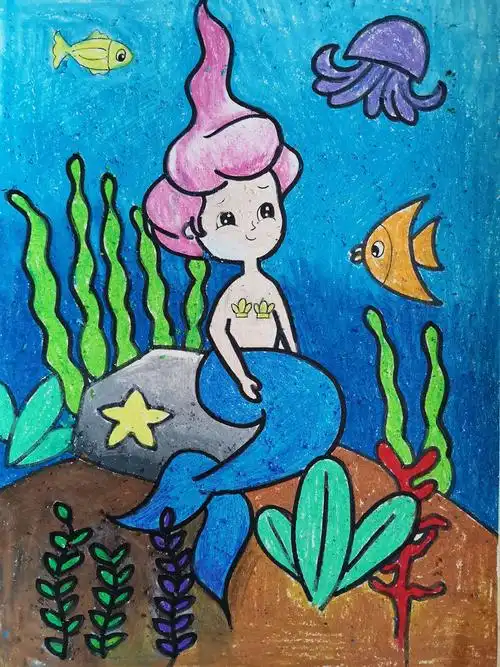 其它 《美人鱼范画》 写美篇1.了解美人鱼的特征,为我们创作做准备.