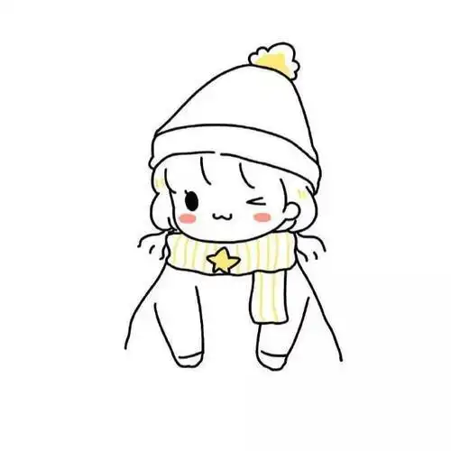 闺蜜头像两人简笔画可爱