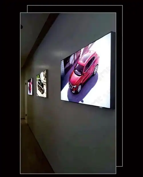 厂家直销品质款led无边框拉膜卡布灯箱手机专卖店灯箱广告牌定做