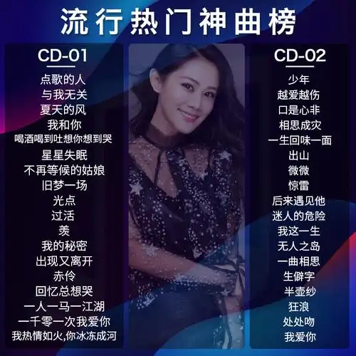 车载cd碟片流行新歌2020热门歌曲6碟