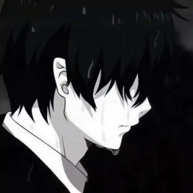 高清丧丧的男生黑白头像冷酷忧伤图片