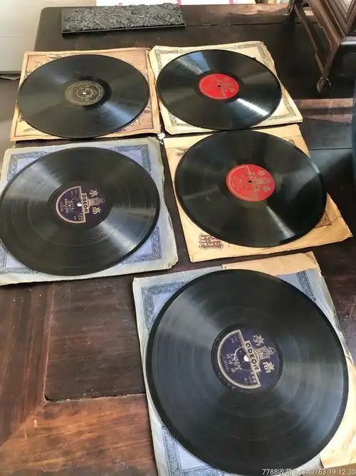 民国唱片5张-老唱片/胶片-7788收藏__收藏热线