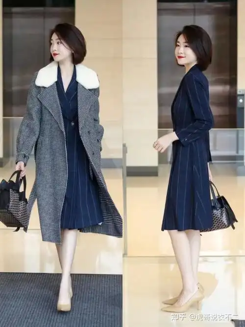 秋冬买大衣就要买"显贵色",配长裤,长裙都好看,高级又体面
