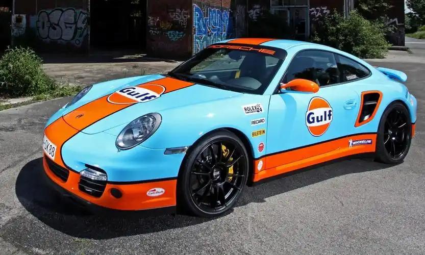 gulf racing livery by cam shaft for the porsche 911 turbo 18