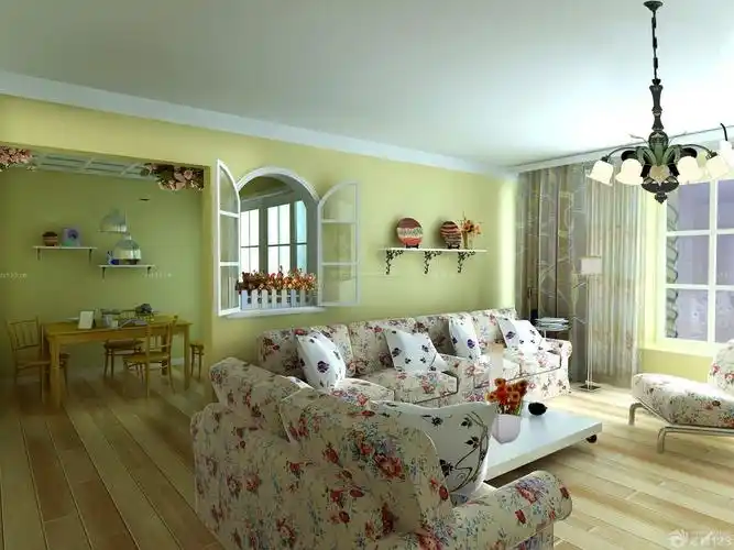 美式风格8万三居室130平米装修样板间2015