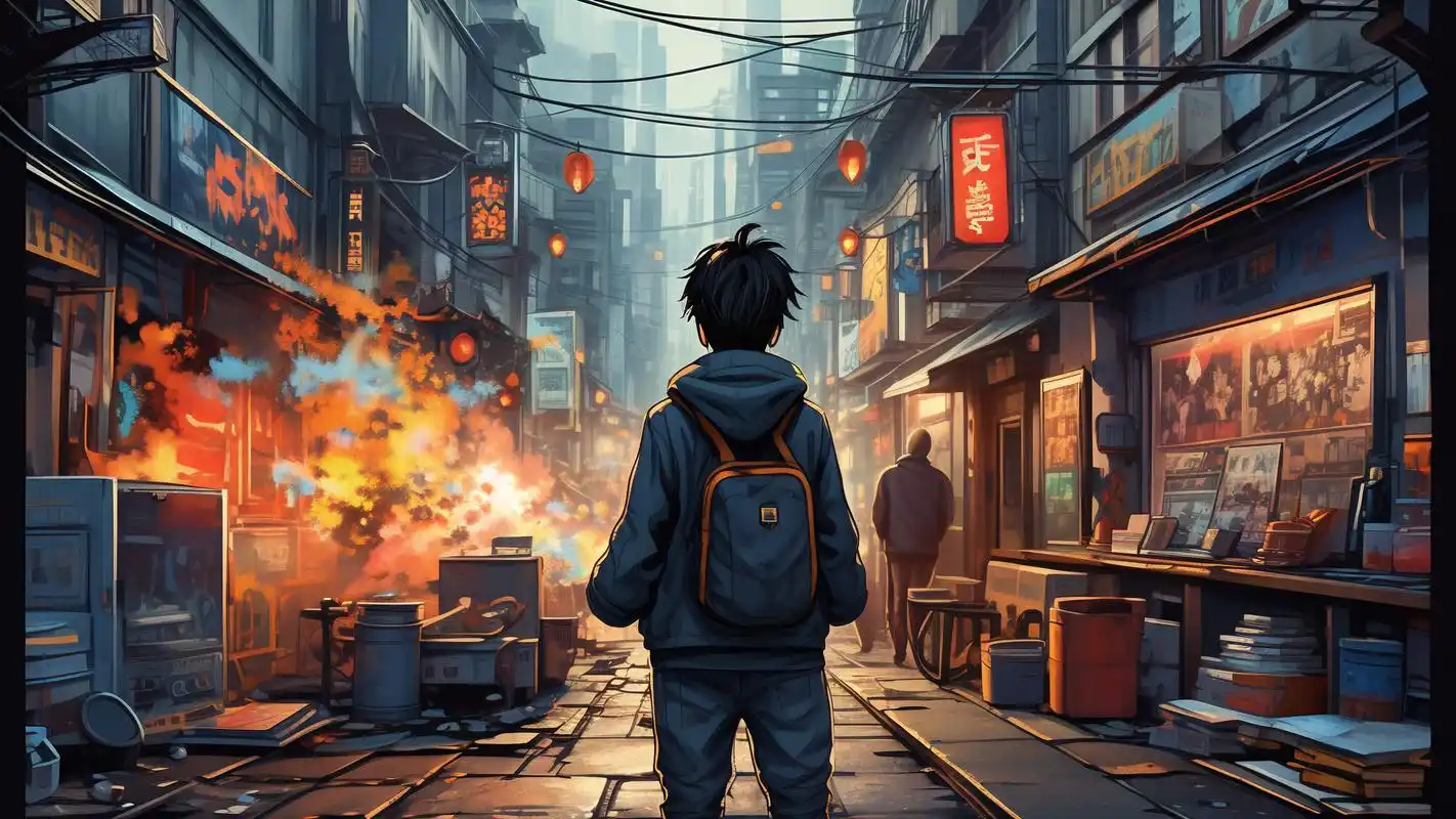 动漫街景壁纸96打造二次元梦幻桌面