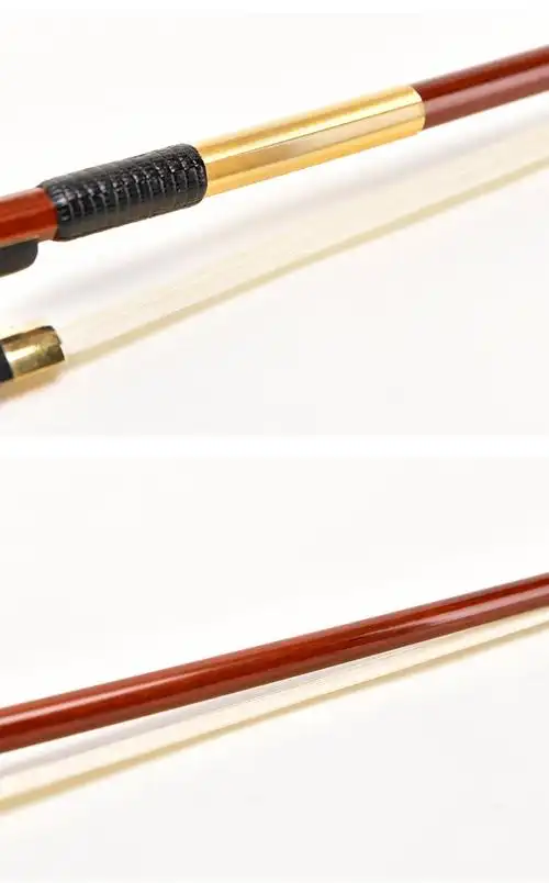 莱斯曼德巴西苏木小提琴弓黄铜纯马尾小提琴弓子圆杆弓34的280银色