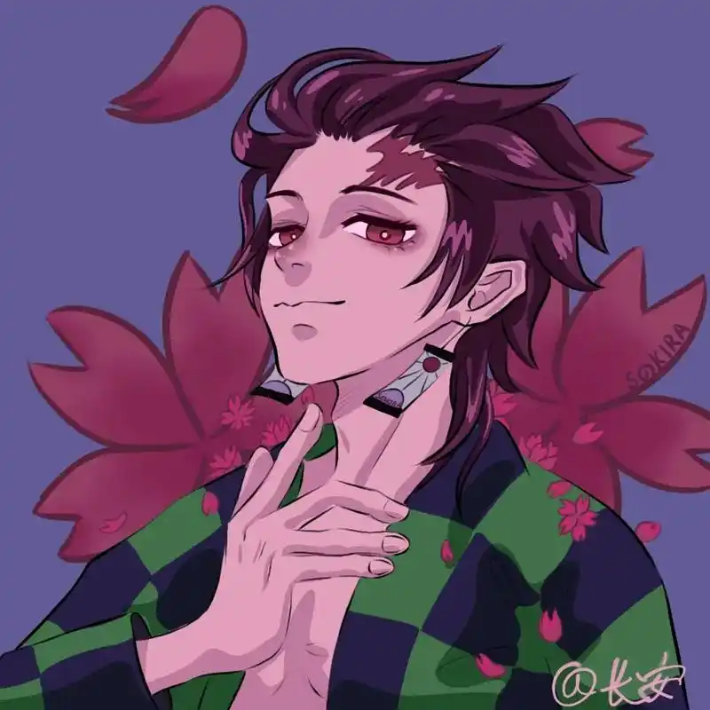 我好像已经感觉到呼吸了#鬼灭之刃 #炭治郎 #手绘 #头像  - 抖音