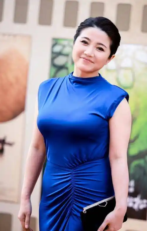 颜丙燕太胖了,150斤身材穿修身裙满肚子赘肉,魅力却完胜刘敏涛_曲线