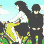 动漫gif 头像 男生女生 呆萌 傲娇 黑白 色彩 帅气 高冷 by okccc