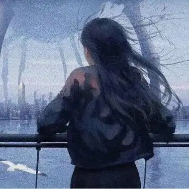 动漫唯美背影头像超好看的高清漫画头像女生背面图片