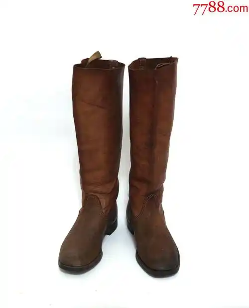 二战日军原品日军马靴皮鞋长筒靴