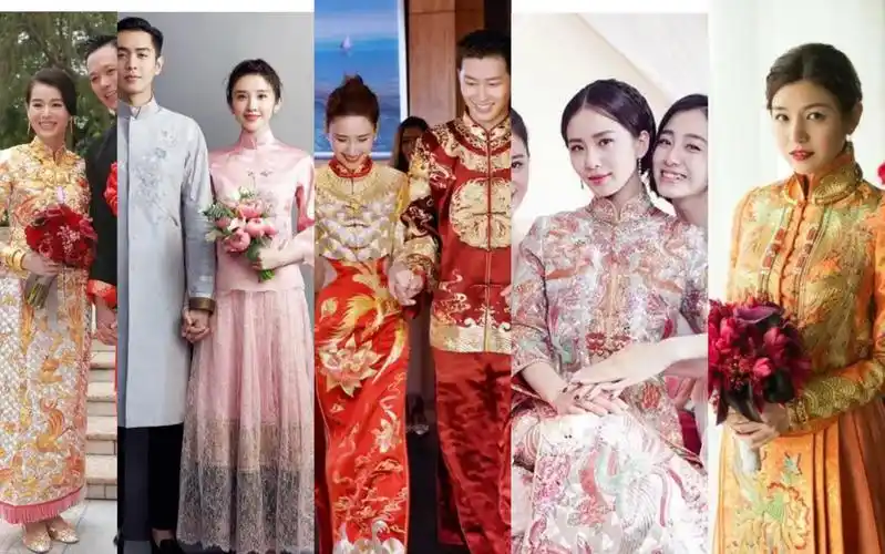 女明星中式礼服合集 何超莲好美!刘诗诗那套好气质!