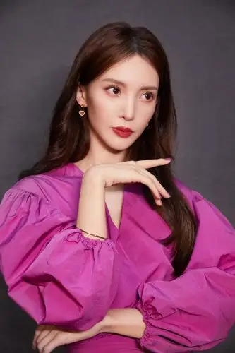 金晨优雅紫裙写真图片66