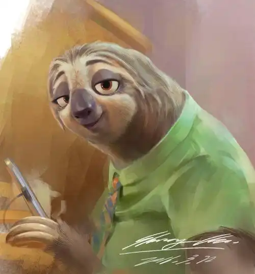 疯狂动物城可爱的树懒