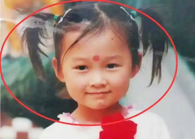 刘雨昕却是真正的暴露了发量,长大后她就剪了短发,所以双马尾还是她小