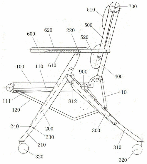 折叠式可调节多功能办公椅的制作方法