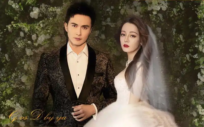 等到那一天为你披上白纱婚礼向迪丽热巴高伟光