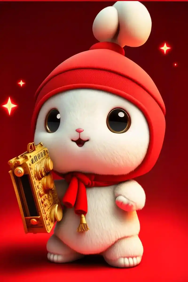 可爱萌小兔可做温暖治愈系的壁纸