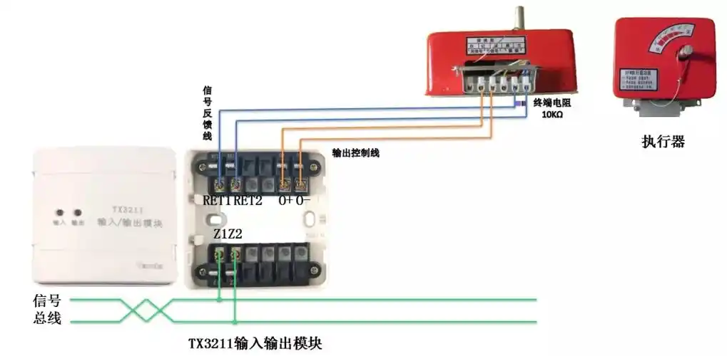 泰和安:二线制火灾自动报警及联动控制系统接线图