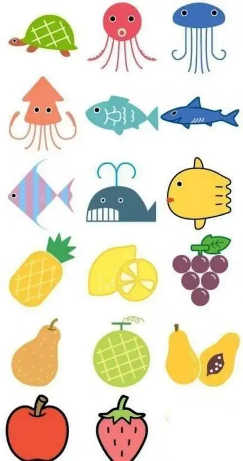 手工diy:这些小图案,可以做刺绣图样,也可以当作手账素材